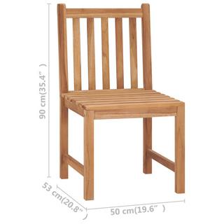 VidaXL Gartenstuhl teak  