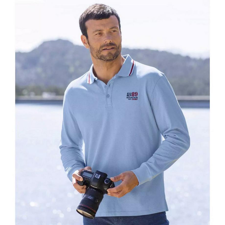 Atlas For Men  Maglietta Polo Manica Lunga Misura  (Confezione da due) 