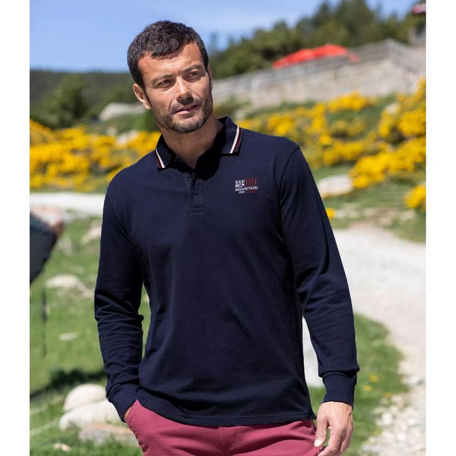 Atlas For Men  Maglietta Polo Manica Lunga Misura  (Confezione da due) 