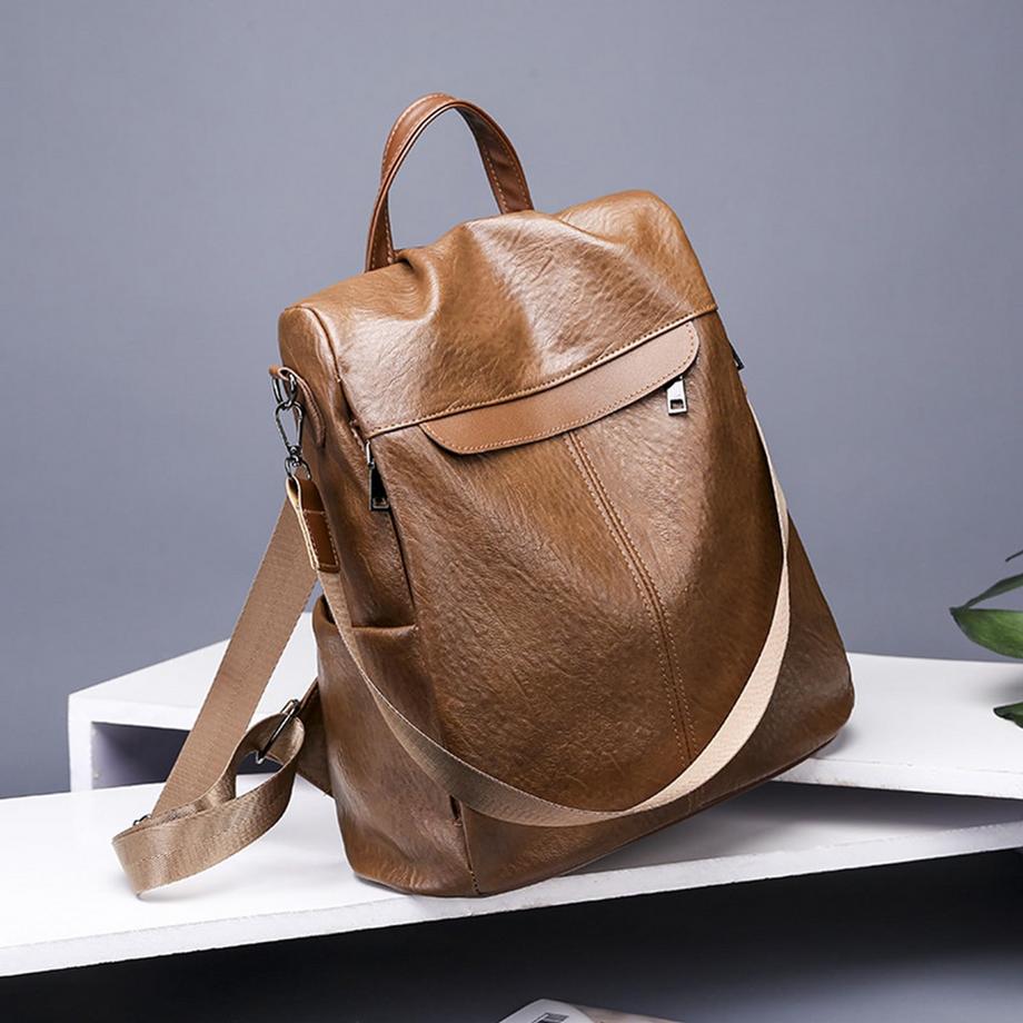 Only-bags.store  Sac à dos imperméable en cuir PU Sacs d'école 