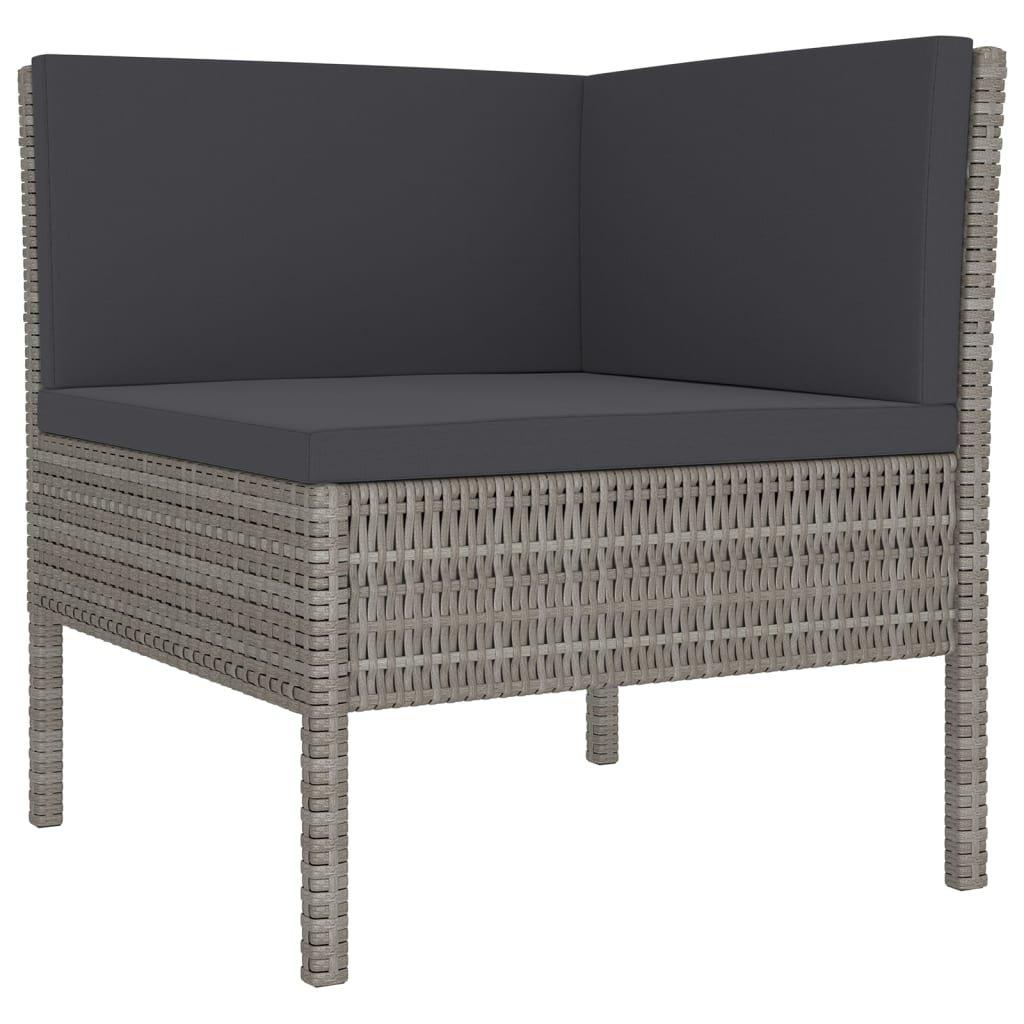 VidaXL Garten-sofagarnitur poly-rattan  