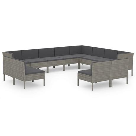 VidaXL Garten-sofagarnitur poly-rattan  