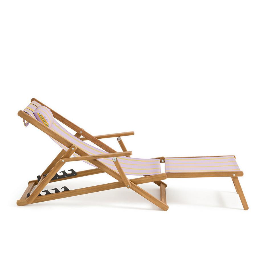 La Redoute Intérieurs Chaise longue acacia et toile  