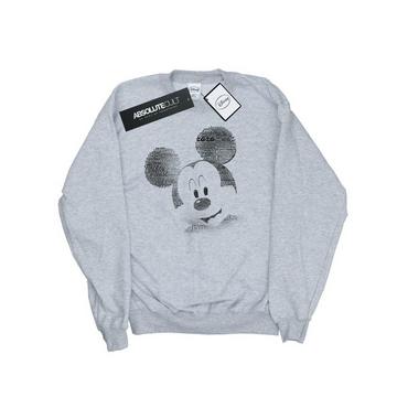 Mickey Mouse Text Face Sweatshirt