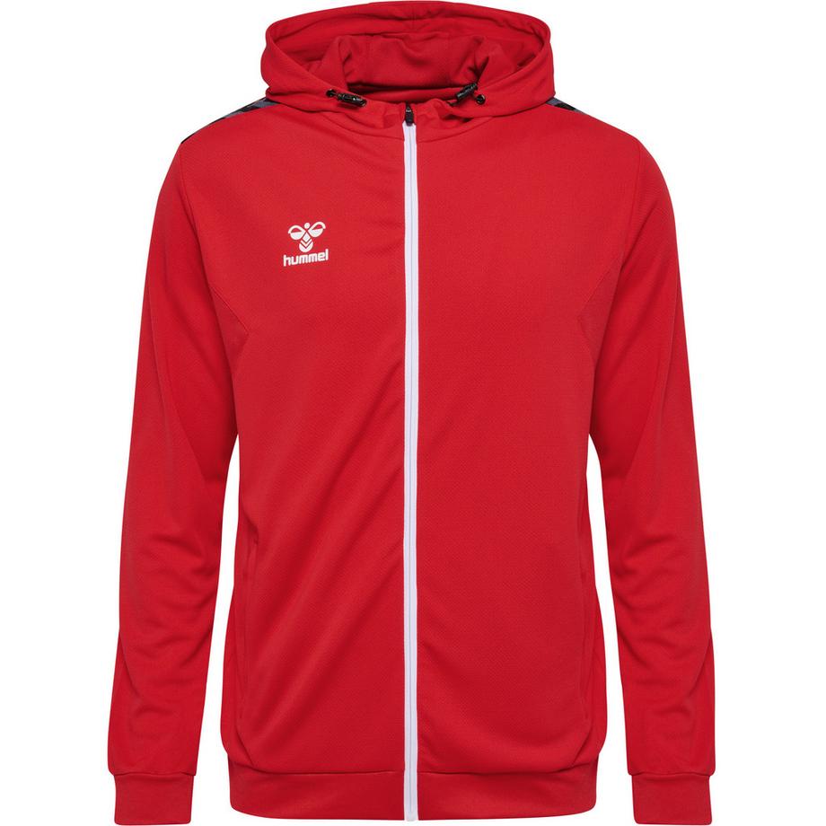 sweatjacke mit kapuze und reißverschluss aus polyester authentic