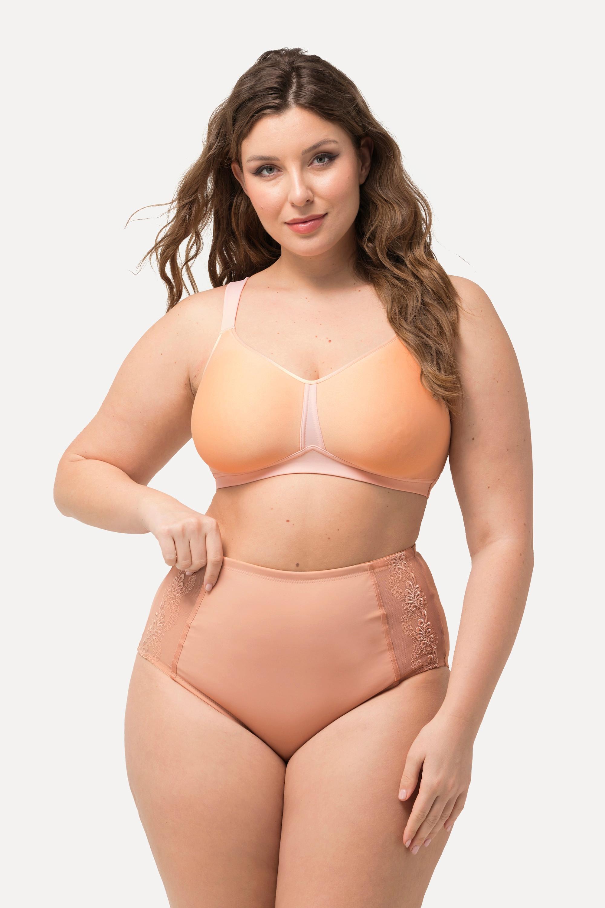 Ulla Popken  Reggiseno in microfibra senza ferretto con coppe in Spacer e coppa C-E 