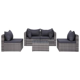 VidaXL Garten-sofa-set poly-rattan  