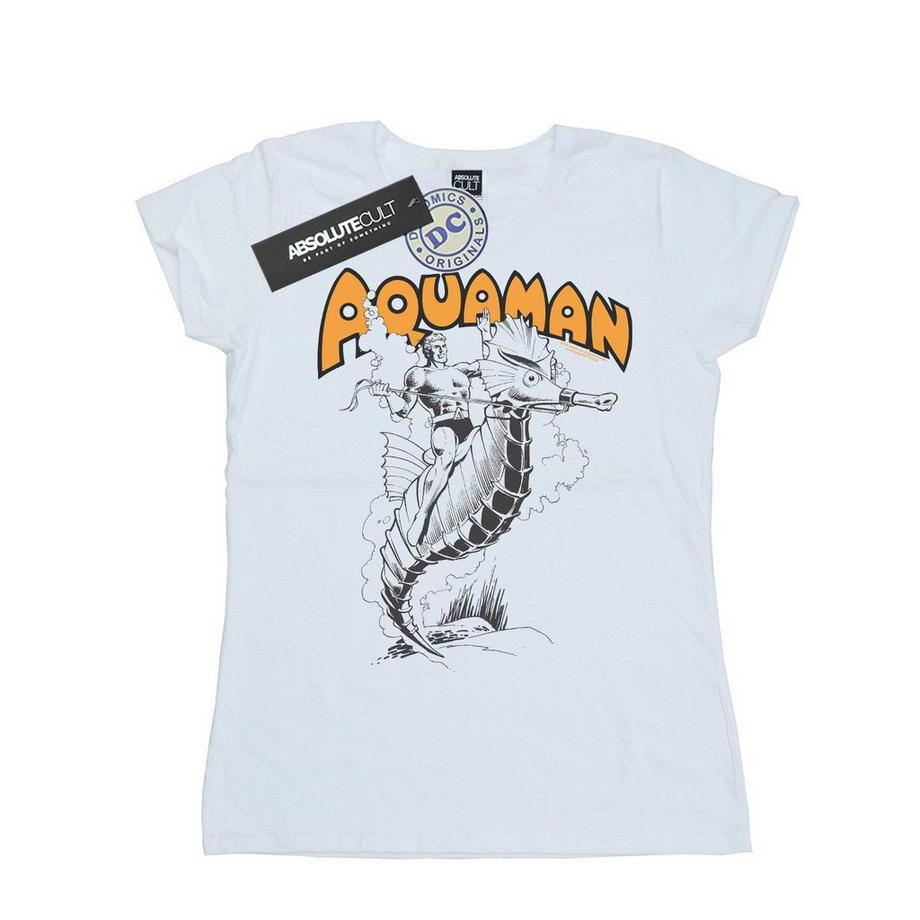 DC COMICS Aquaman Hippocampe Imprimé T-Shirt  