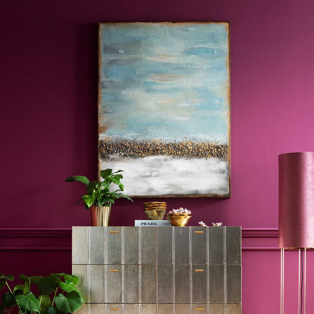 KARE Design Pittura a olio Orizzonte astratto 120x90cm  