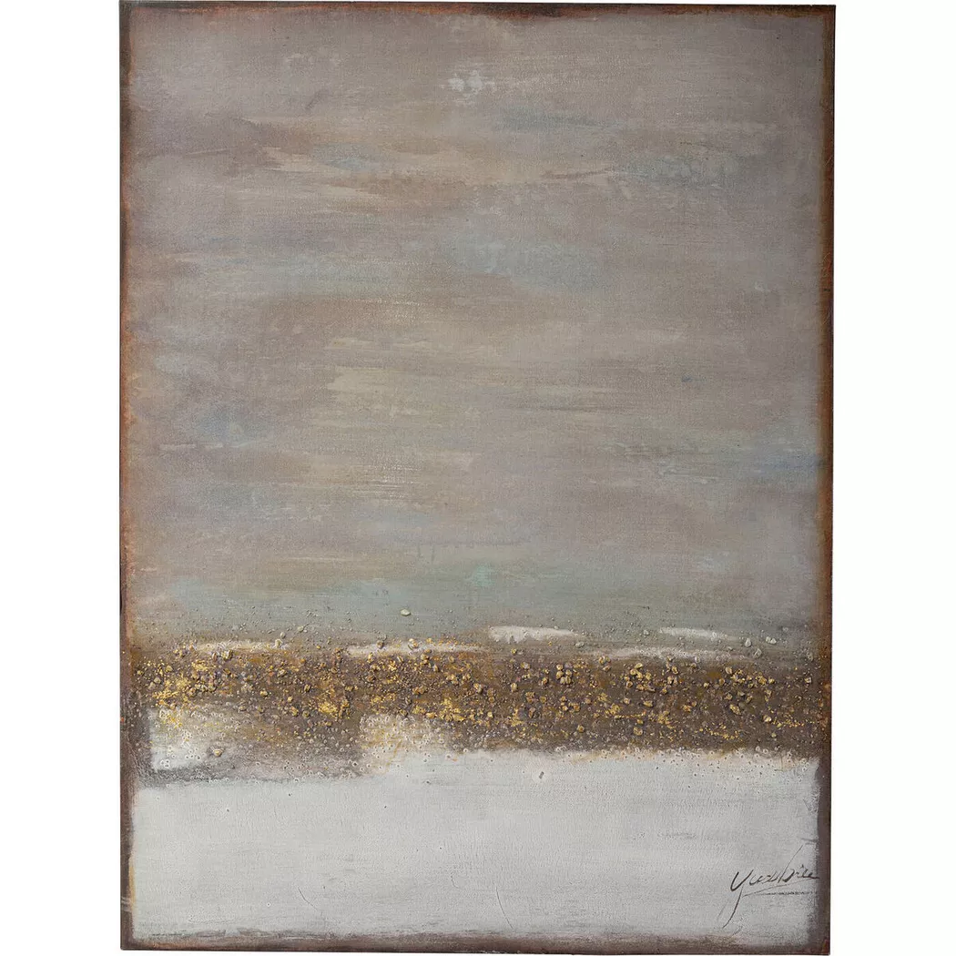 Kare Design Leinwandbild "Acrylbild Abstract Fields"