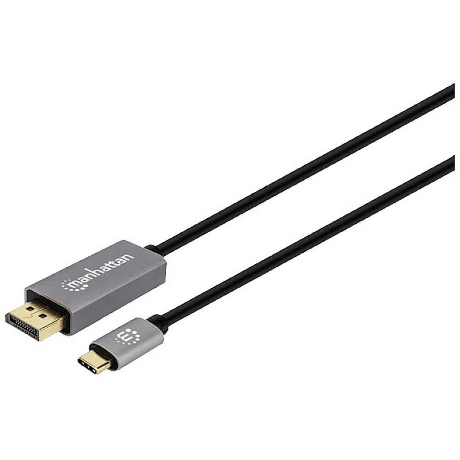 Manhattan  Manhattan 8K@60Hz USB-C auf DisplayPort 1.4 Adapterkabel USB-C-Stecker auf DisplayPort-Stecker 3 m 