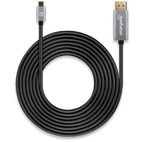 Manhattan  Manhattan 8K@60Hz câble adaptateur USB-C sur DisplayPort 1.4 mâle USB-C sur fiche DisplayPort 