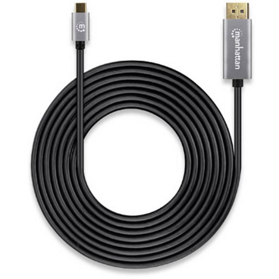 Manhattan 8K@60Hz USB-C auf DisplayPort 1.4 Adapterkabel USB-C-Stecker auf DisplayPort-Stecker 3 m