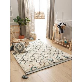 Benuta Tapis de laine Floki Ivoire  