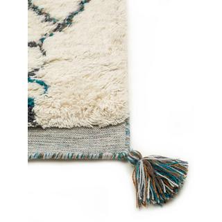 Benuta Tapis de laine Floki Ivoire  