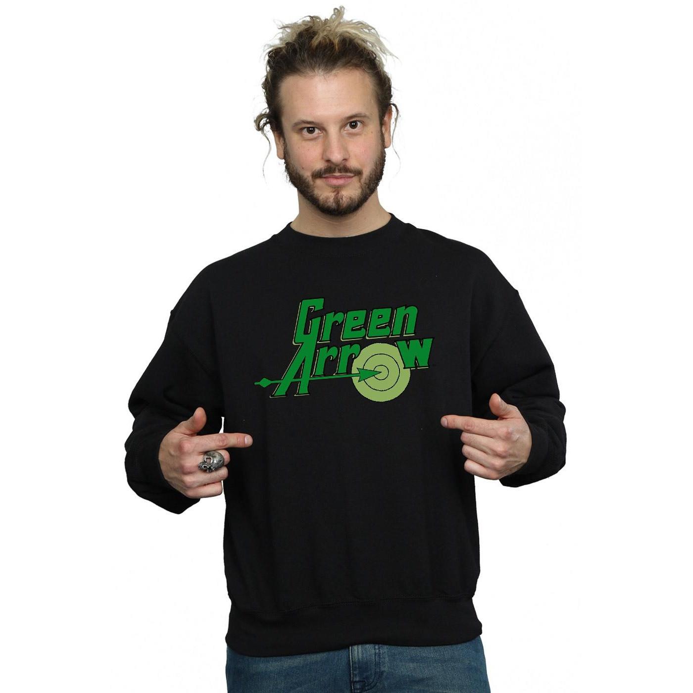 DC COMICS  Green Arrow Text Logo Sweatshirt 