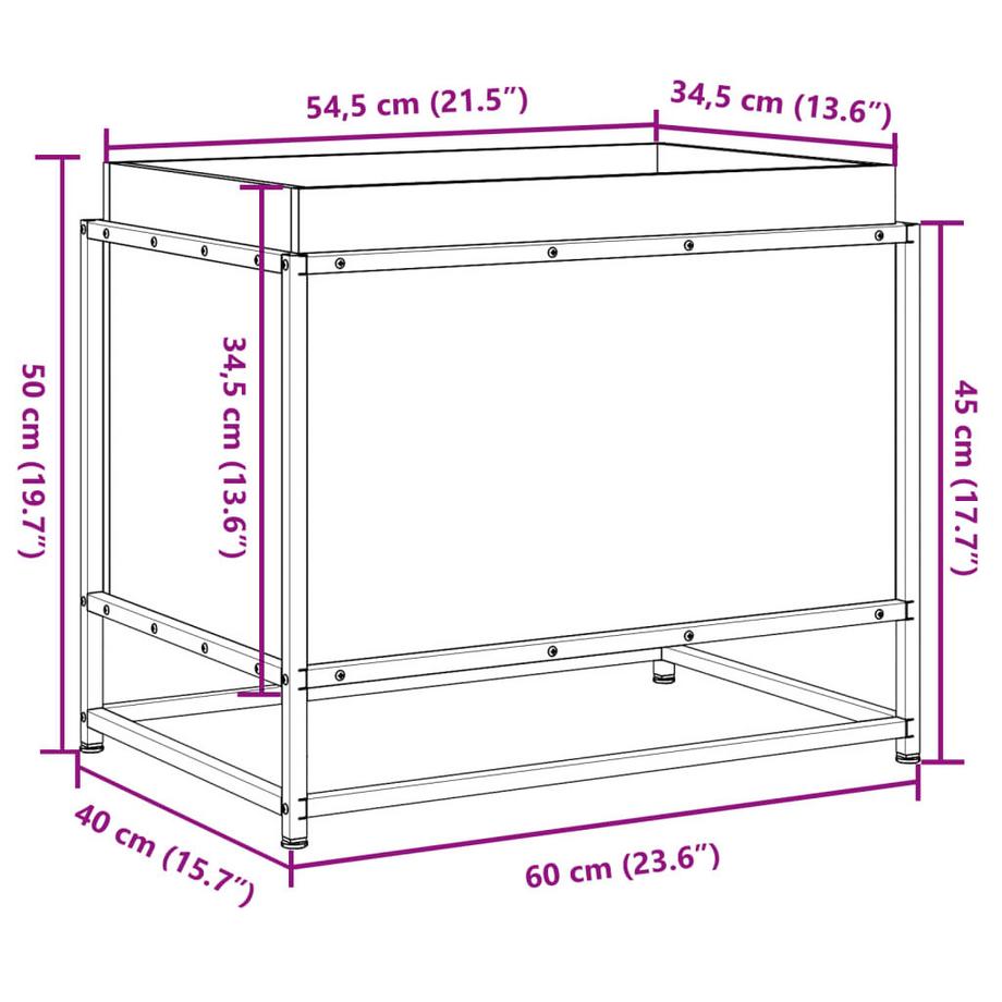 VidaXL Pflanzkübel kiefernholz  