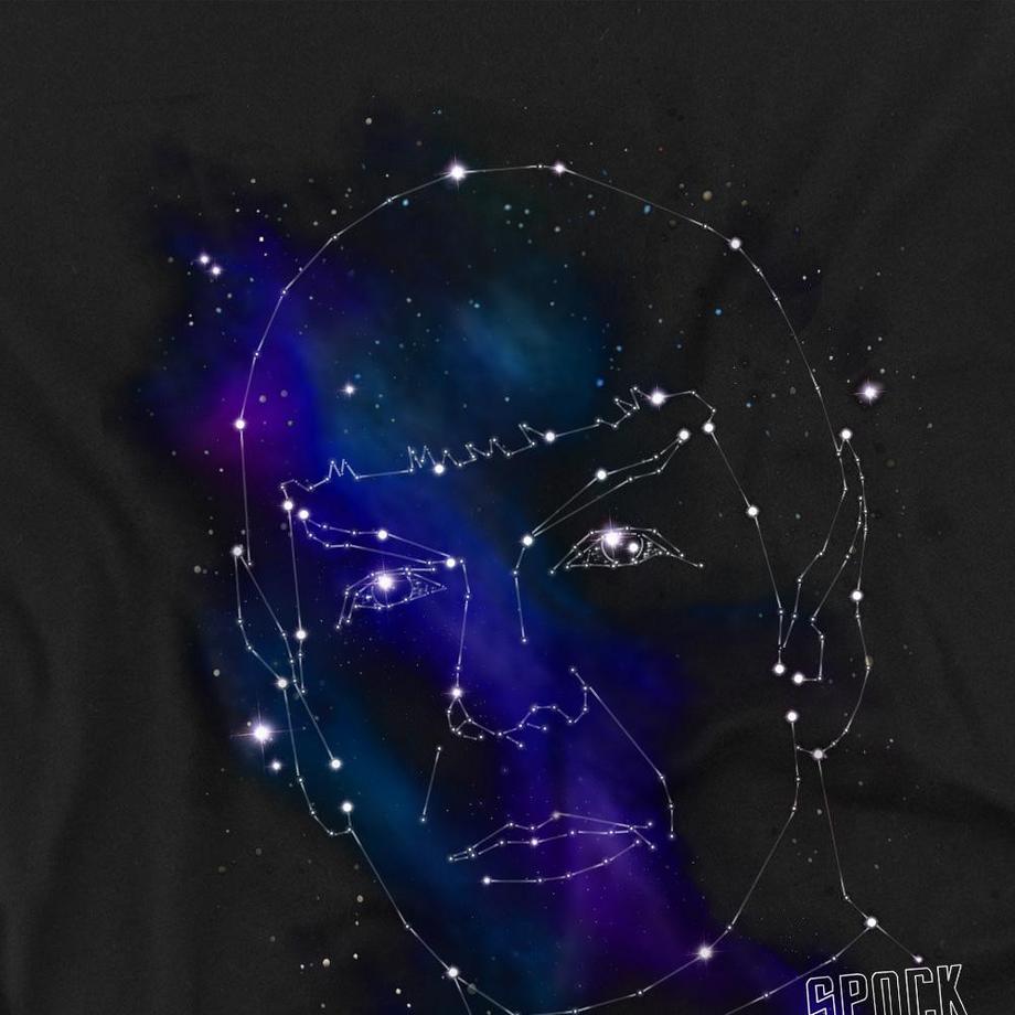 Star Trek Star Trek Spock Costellazione T-Shirt Maniche Lunghe  
