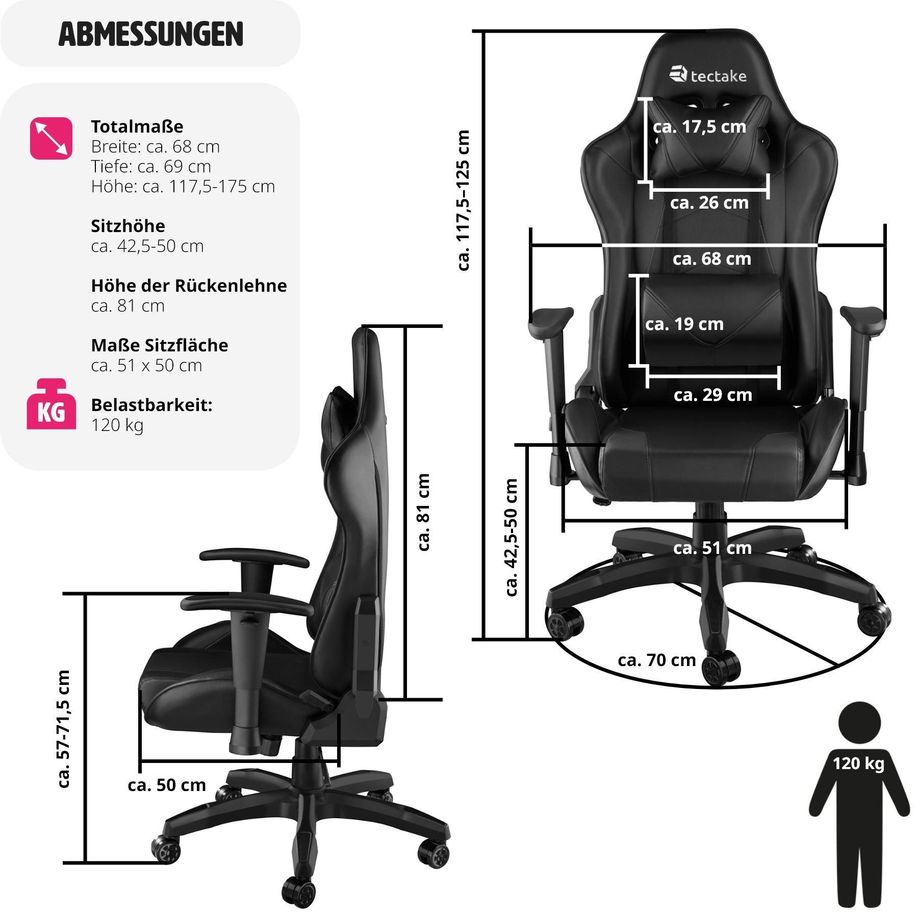 Tectake Chaise gamer TWINK  