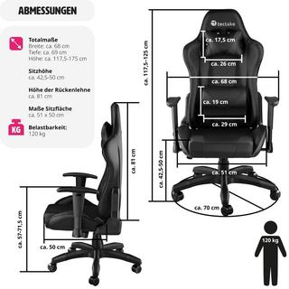 Tectake Chaise gamer TWINK  