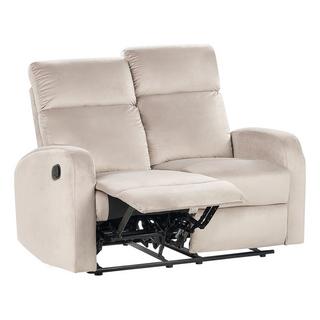 Beliani Canapé 2 places en Velours Moderne VERDAL  