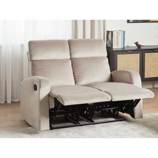 Beliani Canapé 2 places en Velours Moderne VERDAL  