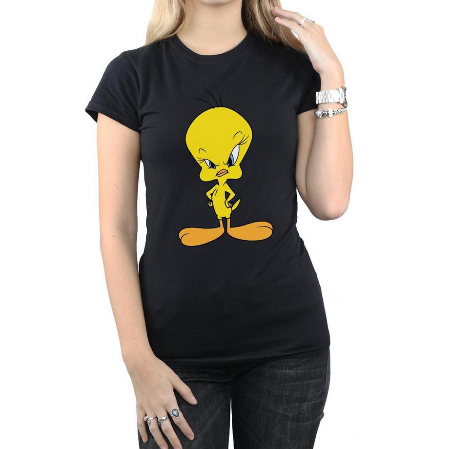 LOONEY TUNES Angry Tweety Bird T-Shirt Manches Courtes  