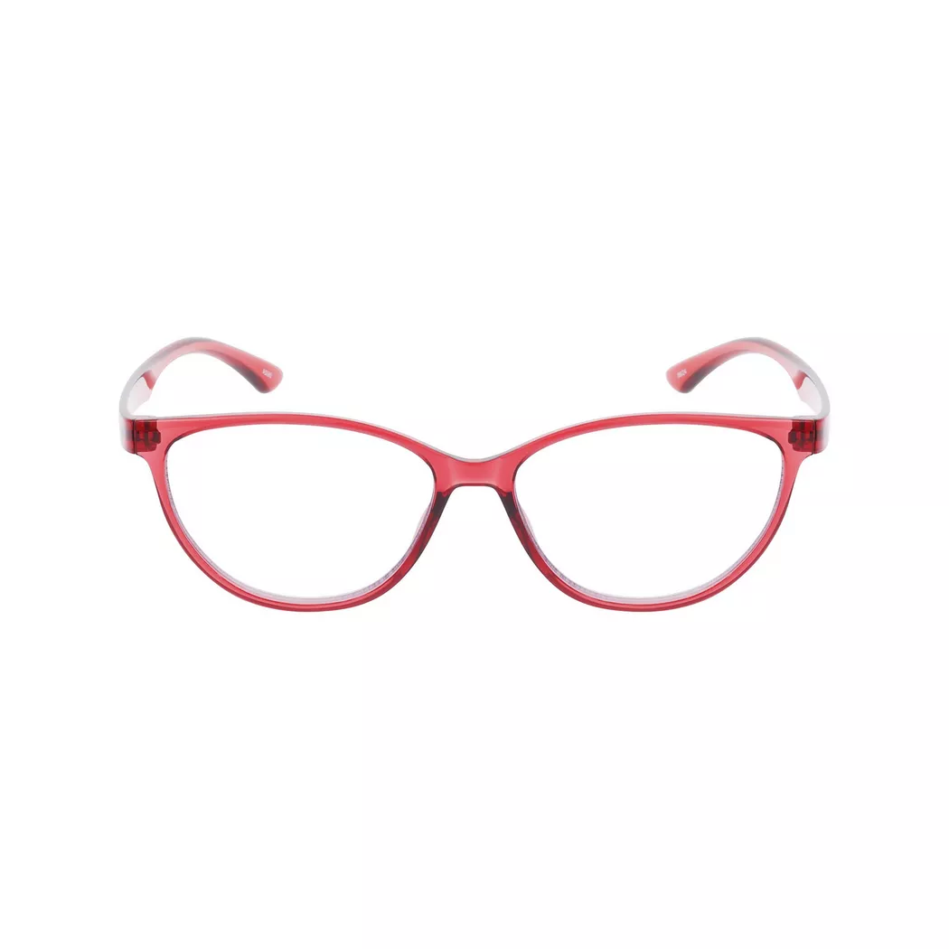 Smarty - Computerbrille mit Blaulichtfilter-Gläsern mit Etui, für Damen, Rot Bunt, Größe Onesize