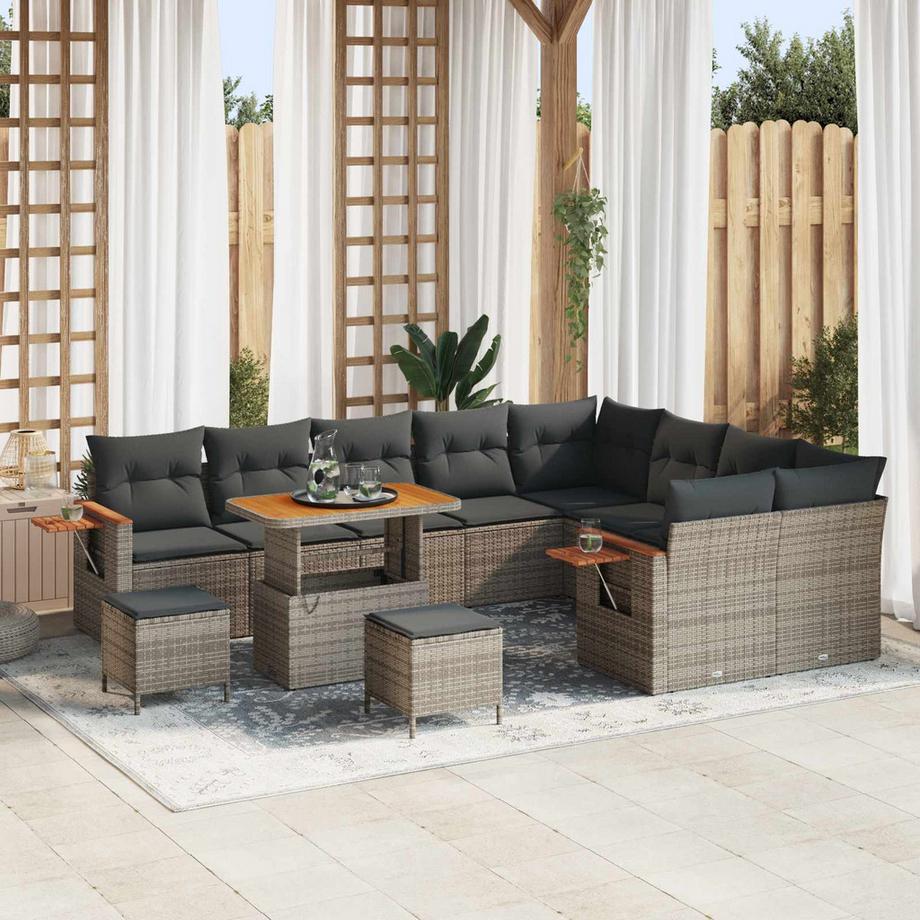 VidaXL Set Divano da Giardino Polyrattan  
