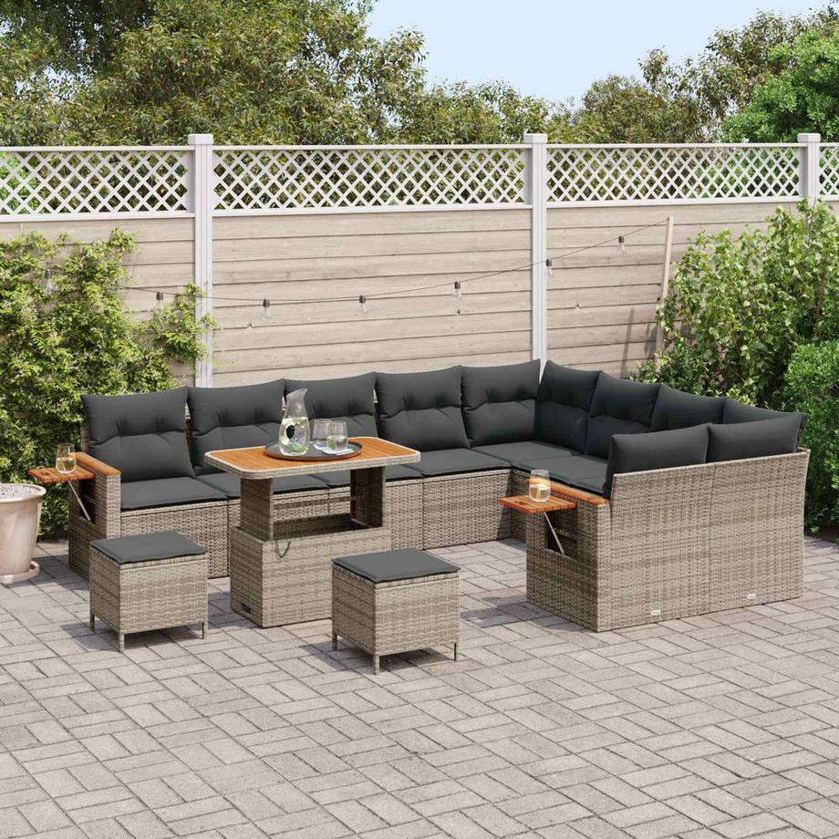 VidaXL Set Divano da Giardino Polyrattan  