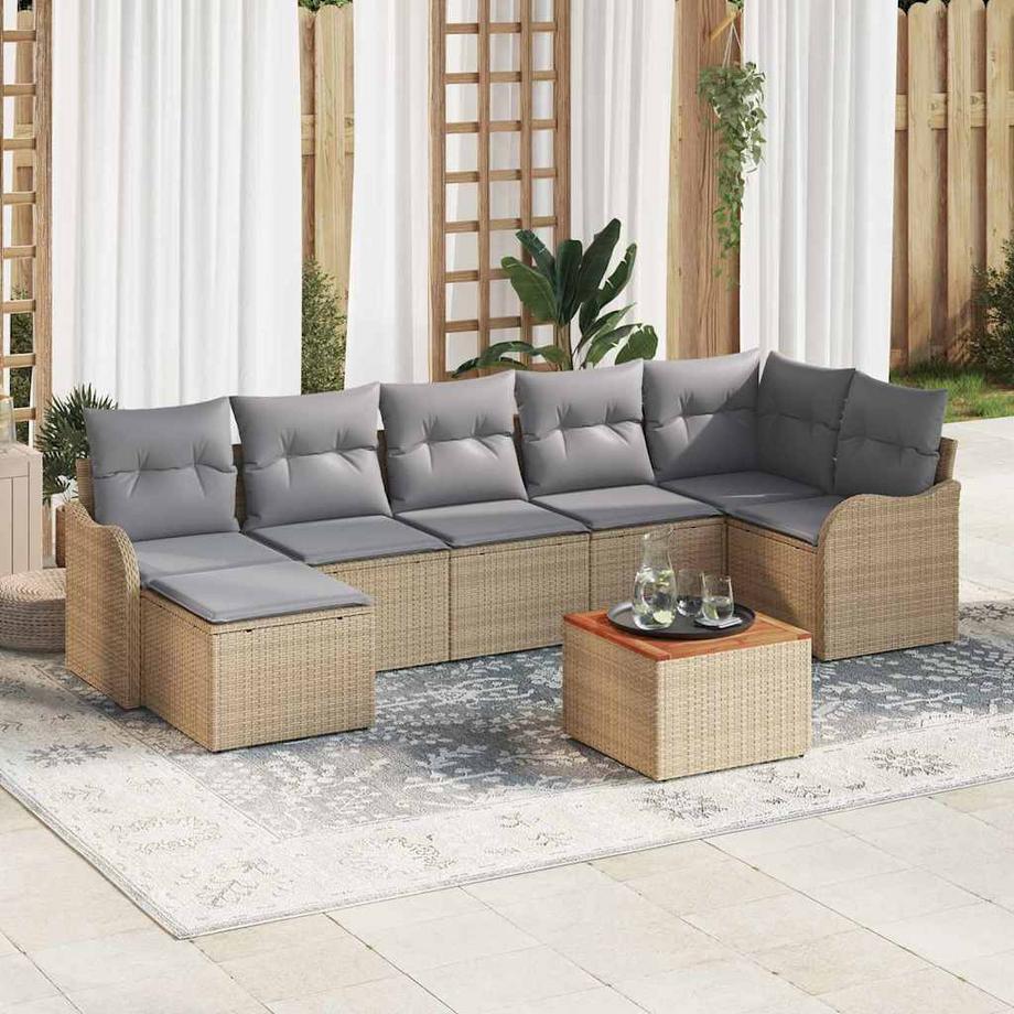 VidaXL Modulare sofagarnitur poly-rattan  