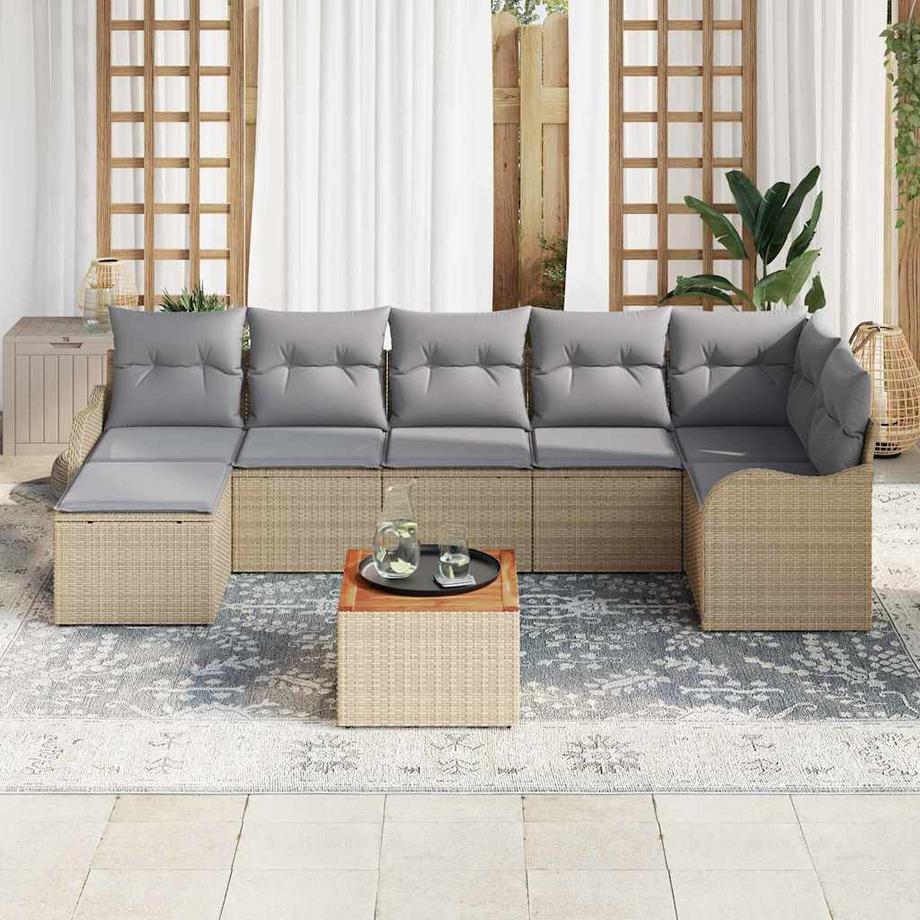 VidaXL Modulare sofagarnitur poly-rattan  