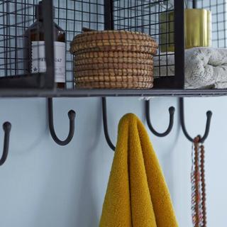 Tikamoon Patère de salle de bain en métal 100 cm Sona  