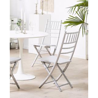 Beliani Lot de 4 chaises de salle à manger en Bois de hêtre Boho MACHIAS  
