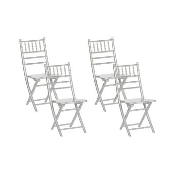 Set mit 4 Stühlen aus Buchenholz Boho MACHIAS