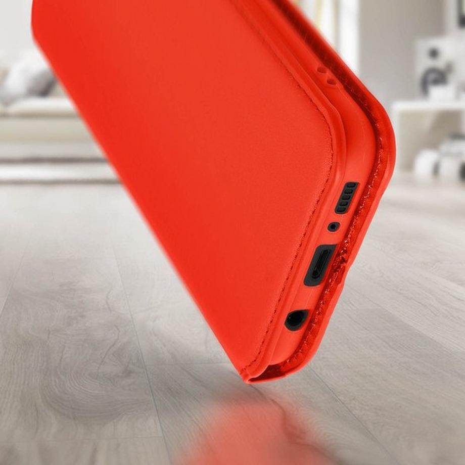 Avizar  Étui Samsung S8 Porte-Carte Rouge 