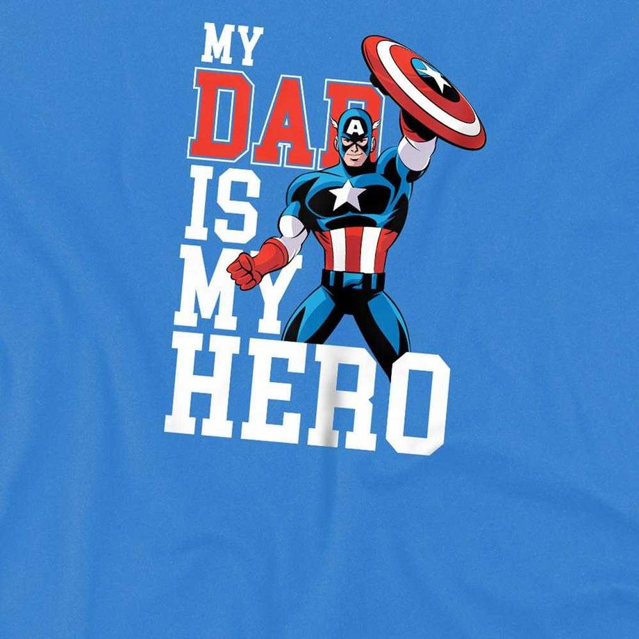CAPTAIN AMERICA  T-ShirtMotiftyle Bande Dessinée My Dad Is My Hero 