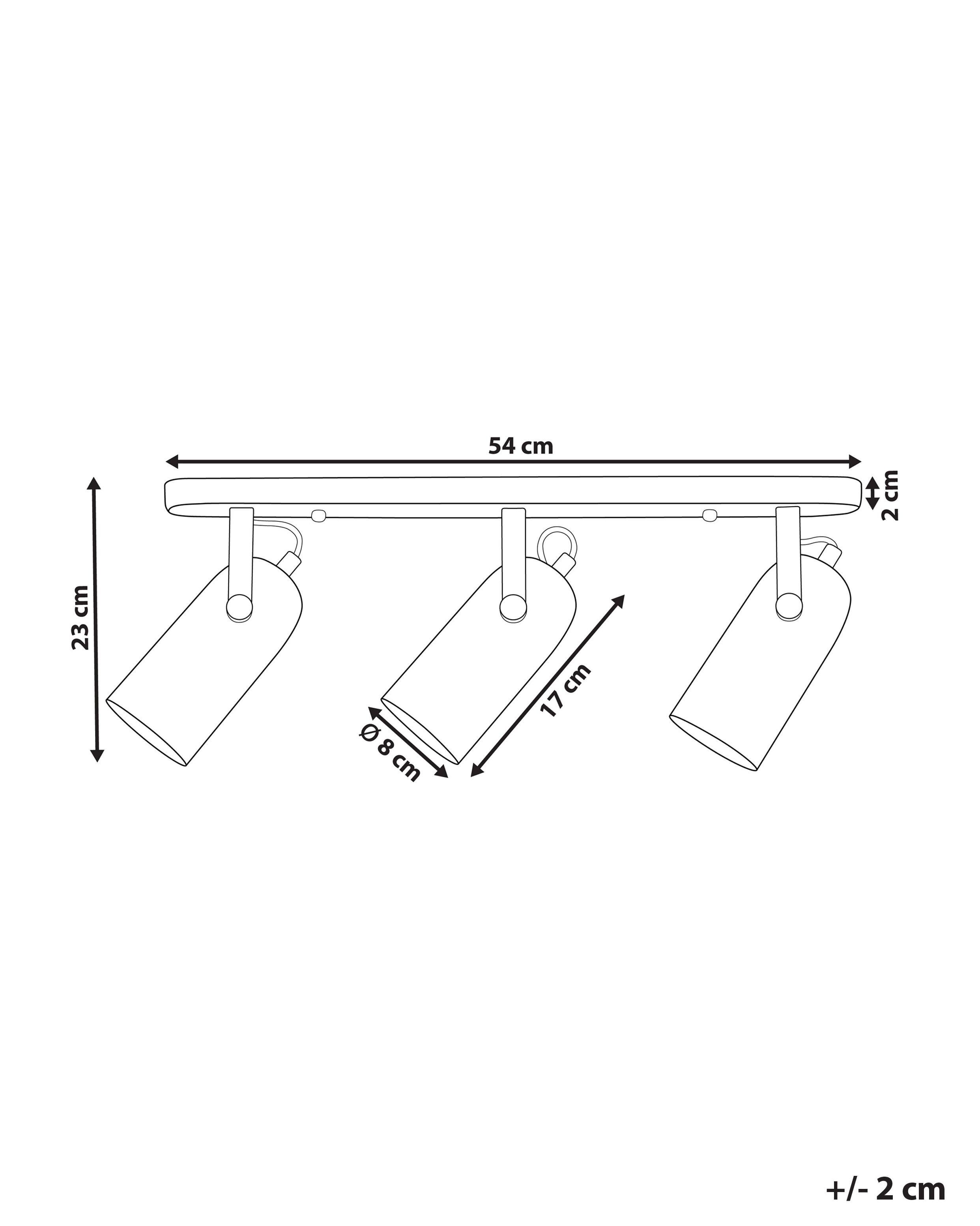 Beliani Deckenlampen aus Metall Modern TYRIA  