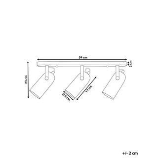 Beliani Deckenlampen aus Metall Modern TYRIA  