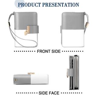 Only-bags.store Portafoglio in Pelle con Protezione RFID 18 Scomparti per Carte Catena con Cerniera e Cordino  