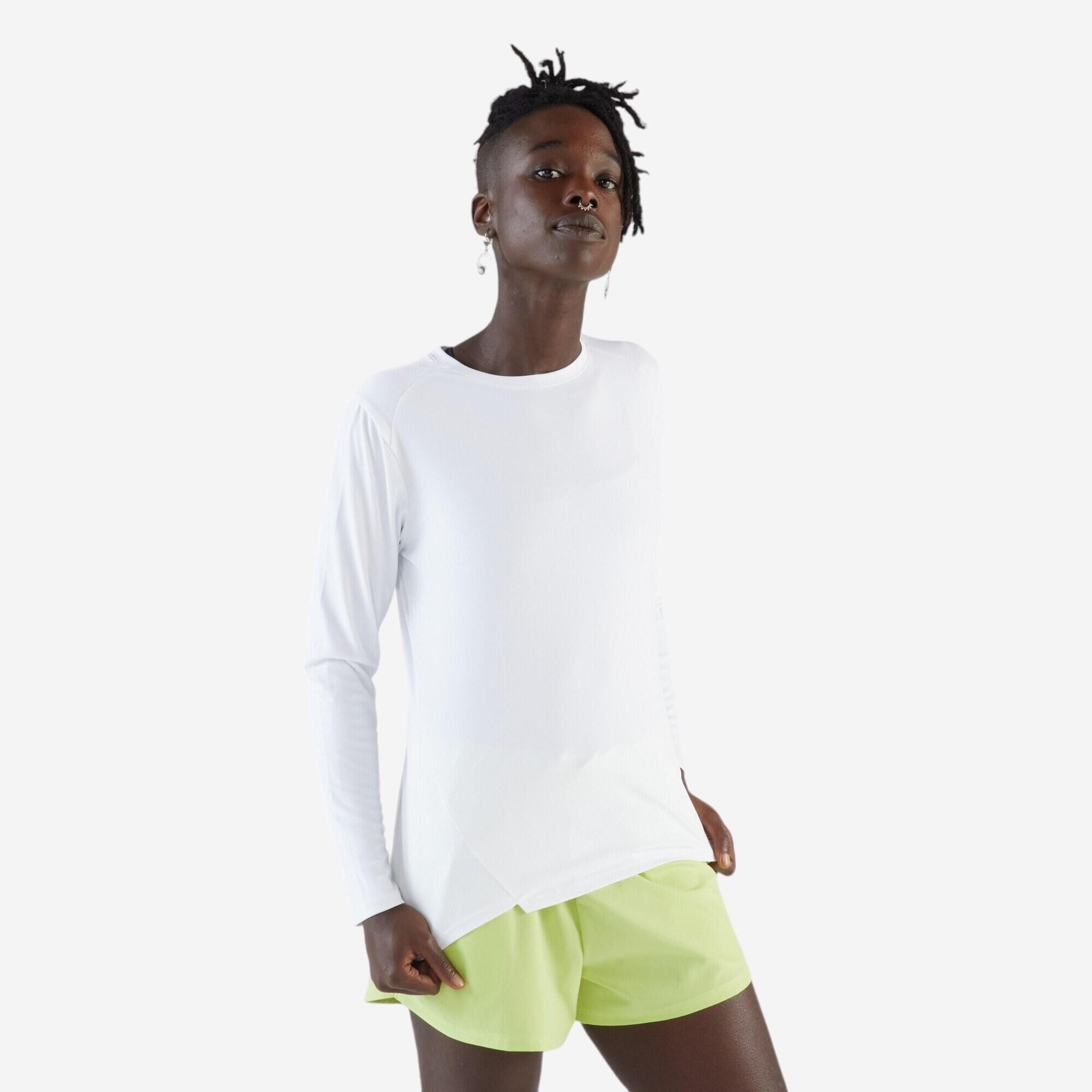 KALENJI  T-shirt manches longues femme Run Sun Protect synthétique 