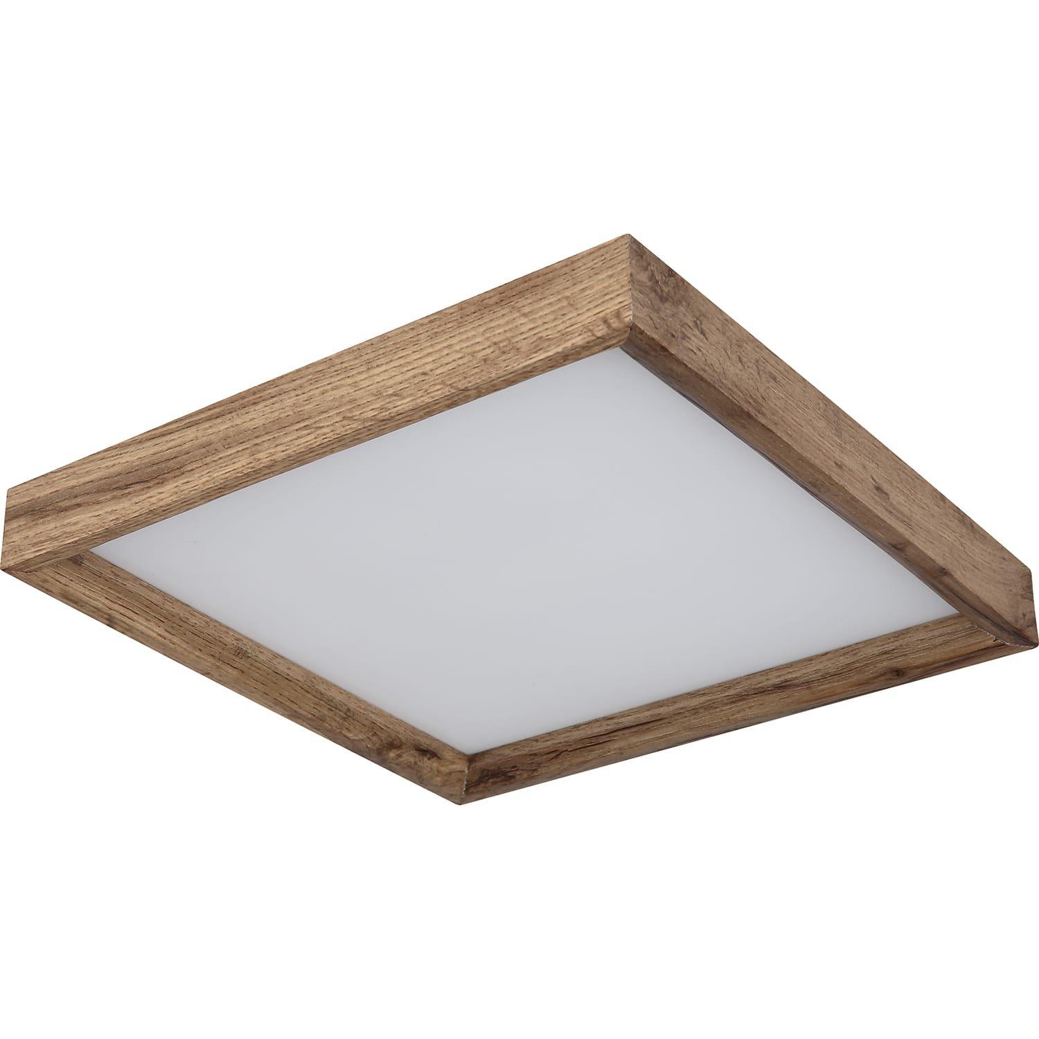 mutoni Plafoniera Cenerentola metallo bianco opaco LED 30x30  