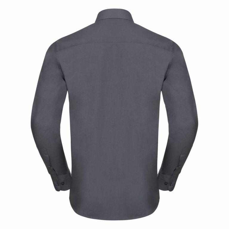 Russell Popeline Langarm Pflegeleichtes Hemd  