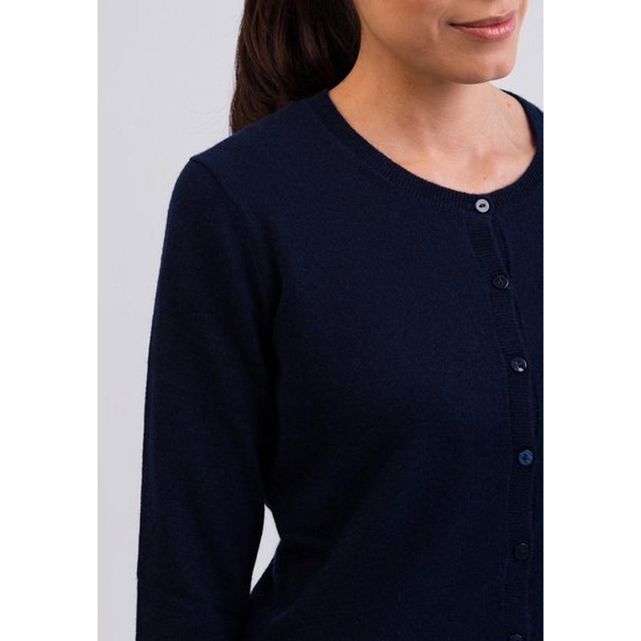 CASH-MERE.CH Cardigan Girocollo Cashmere  