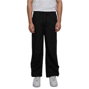 pantaloni wide poplin