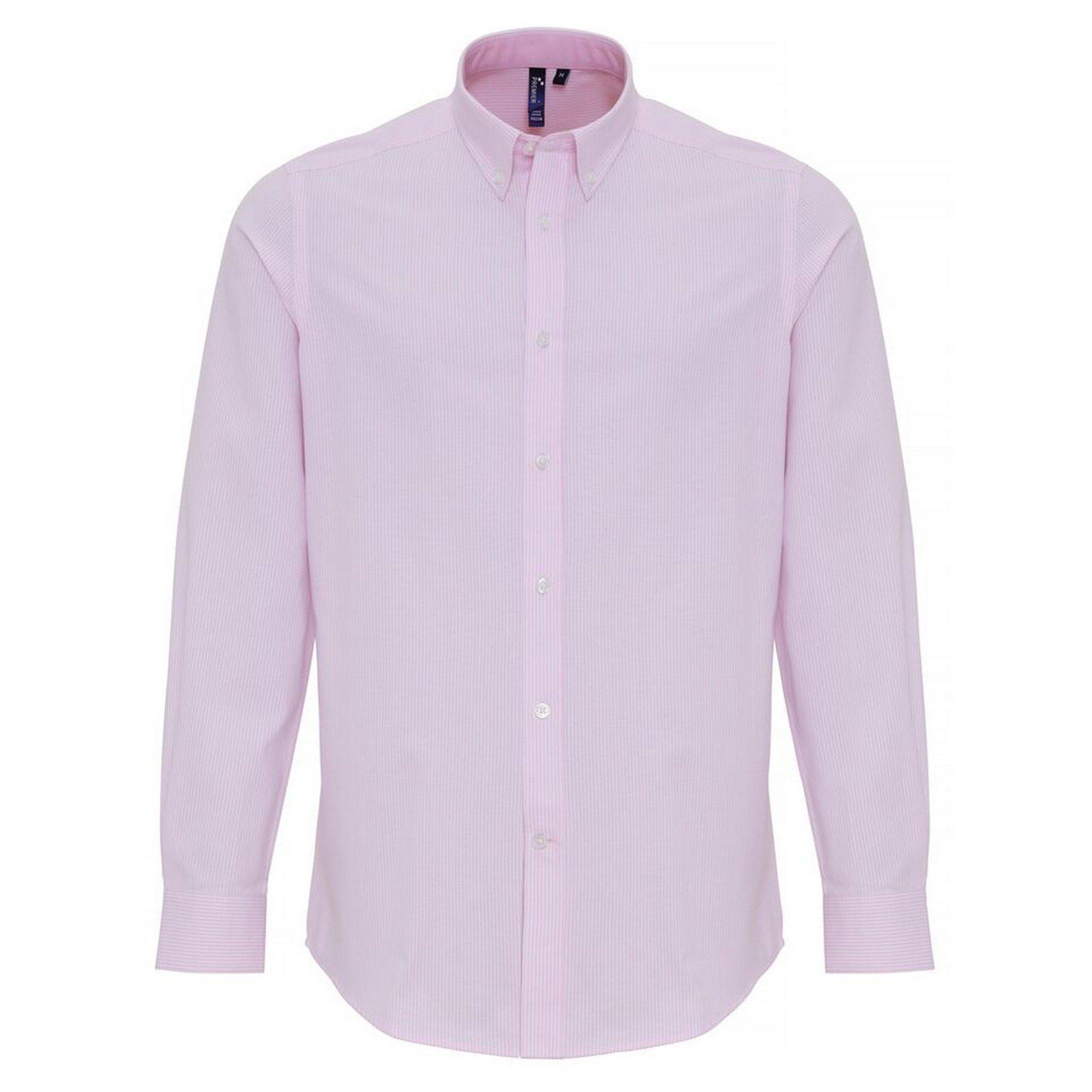 PREMIER  Chemise à rayures en coton riche Oxford 