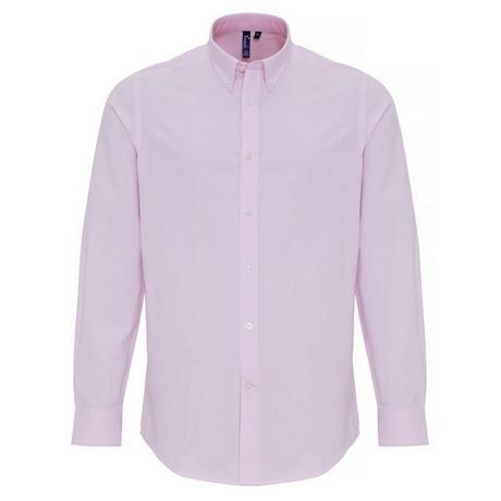 PREMIER  Chemise à rayures en coton riche Oxford 