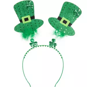 St. Patrick’s Day Kopfschmuck Zylinder mit Federn