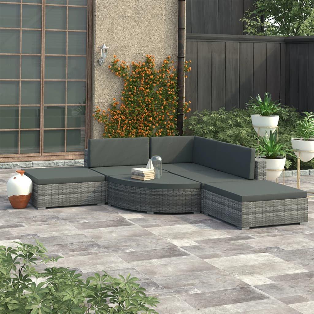 VidaXL Gartensofa poly-rattan  
