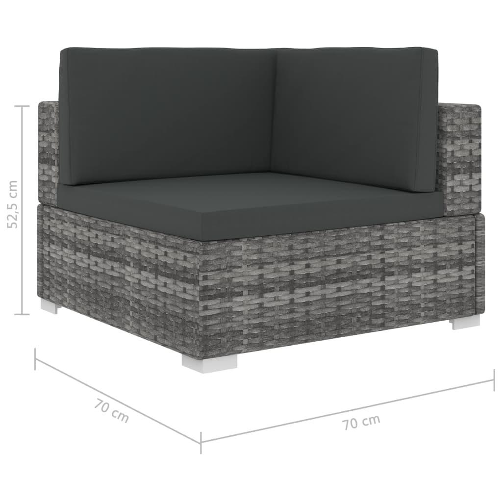 VidaXL Gartensofa poly-rattan  